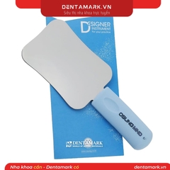 Gương chụp trong miệng 2 mặt bằng kim loại có cán silicon Osung (Handle Photo Mirror )