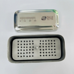 Hộp inox hấp nong dũa - Hộp đựng trâm file - Hộp đựng nong dũa hình chữ nhật Pakistan