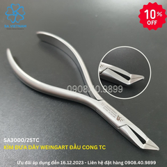 Kìm đưa dây Weingart đầu cong TC - SA 3000/25TC