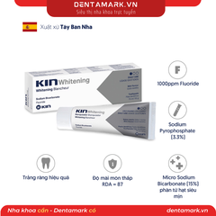 Kem Đánh Răng Làm Trắng Răng Kin Whitening 75ml