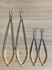Kéo cắt hình mắt cán vàng Prime 12cm/16cm - đầu thẳng/đầu cong Pakistan