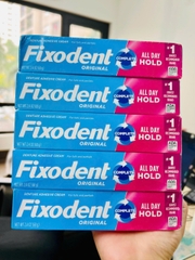 Keo dán răng giả hàm tháo lắp Fixodent 68g
