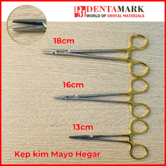 Kìm kẹp kim SA Medical Mayo Hegar TC/Gold 13cm/16cm/18cm