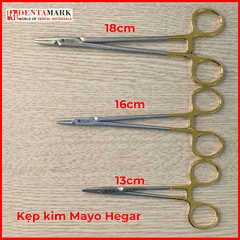 Kìm kẹp kim SA Medical Mayo Hegar TC/Gold 13cm/16cm/18cm