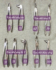 Bộ Kìm nhổ răng người lớn 9 chi tiết