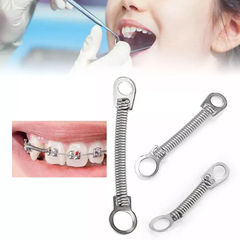 Lò xo kéo nha khoa đóng khoảng Đầu nhỏ 3/6/9/12 mm (Gói 10 cái)