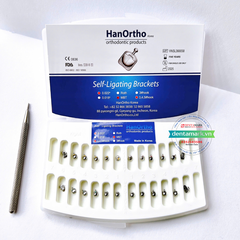 Mắc cài kim loại cánh cam tự khóa HanOrtho (tự buộc) (MUA 5 TẶNG 1)