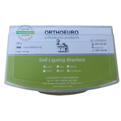 Mắc cài kim loại tự khóa OrthoEuro xanh lá (tự buộc) - Có răng 6, răng 7