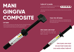 Composite đặc màu nướu Mani Gingiva Paste 5g