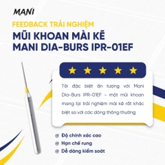 Mũi khoan mài kẽ Mani IPR-01EF - Vỉ 5 mũi