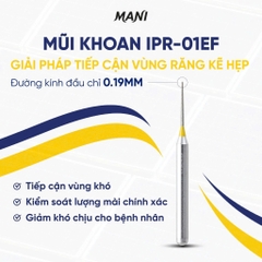 Mũi khoan mài kẽ Mani IPR-01EF - Vỉ 5 mũi