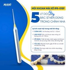 Mũi khoan mài kẽ Mani IPR-01EF - Vỉ 5 mũi