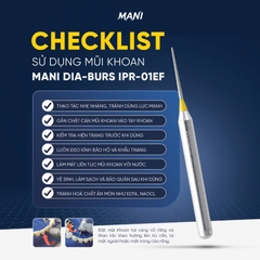 Mũi khoan mài kẽ Mani IPR-01EF - Vỉ 5 mũi
