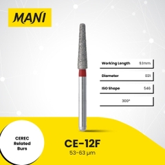 Mũi khoan MANI CE đỏ Fine (Vỉ 5 Cái) Chính Hãng Nhật Bản