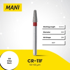Mũi khoan MANI CR đỏ Fine (Vỉ 5 Cái) Chính Hãng Nhật Bản
