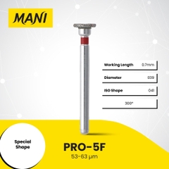 Mũi khoan MANI PRO đỏ Fine (Vỉ 5 Cái) Chính Hãng Nhật Bản