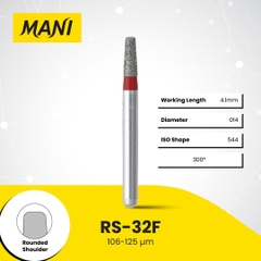 Mũi khoan MANI RS đỏ Fine Rounded Shoulder (Vỉ 5 Cái) Chính Hãng Nhật Bản