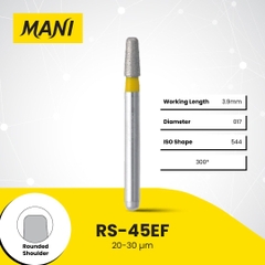 Mũi khoan MANI RS vàng Extra Fine Rounded Shoulder (Vỉ 5 Cái)
