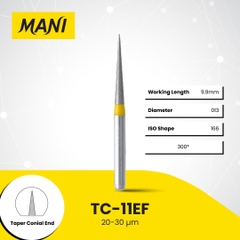 Mũi khoan MANI TC Extra Fine (Vỉ 5 Mũi)