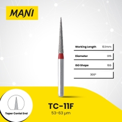 Mũi khoan MANI TC đỏ Fine (Vỉ 5 Cái) Chính Hãng Nhật Bản