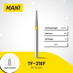 Mũi khoan MANI TF vàng Extra Fine (Vỉ 5 cái)