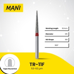 Mũi khoan MANI TR đỏ Fine (Vỉ 5 Cái) Chính Hãng Nhật Bản