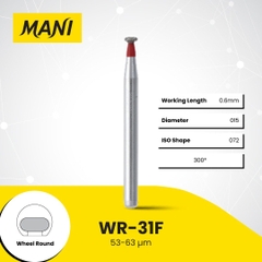 Mũi khoan MANI WR đỏ Fine (Vỉ 5 Cái) Chính Hãng Nhật Bản