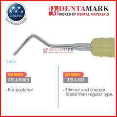 Nạy tách dây chằng Luxating Elevator Osung - Regular, Ultra-sharp, Dual-Edge, Compound Curved, metal handle