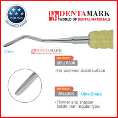 Nạy tách dây chằng Luxating Elevator Osung - Regular, Ultra-sharp, Dual-Edge, Compound Curved, metal handle