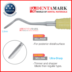 Nạy tách dây chằng Luxating Elevator Osung - Regular, Ultra-sharp, Dual-Edge, Compound Curved, metal handle