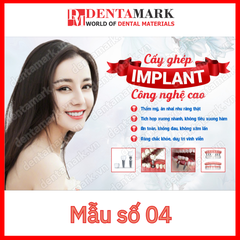 Tranh nha khoa, Poster quảng cáo dịch vụ nha khoa: Răng sứ, veneer, phục hình, implant, chỉnh nha