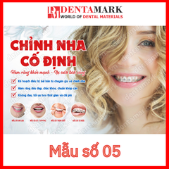 Tranh nha khoa, Poster quảng cáo dịch vụ nha khoa: Răng sứ, veneer, phục hình, implant, chỉnh nha