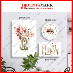 Set tranh nha khoa nghệ thuật RĂNG và HOA