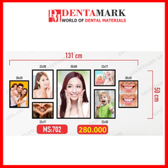 Set tranh trang trí nha khoa - Chất liệu formex