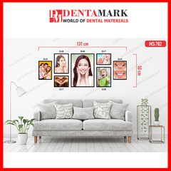 Set tranh trang trí nha khoa - Chất liệu formex