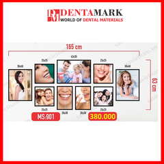 Set tranh trang trí nha khoa - Chất liệu formex