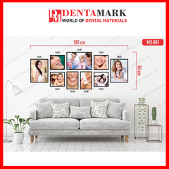 Set tranh trang trí nha khoa - Chất liệu formex