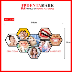 Set tranh trang trí nha khoa - Chất liệu formex