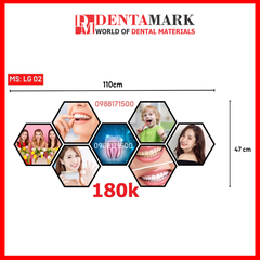 Set tranh trang trí nha khoa - Chất liệu formex