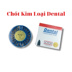 Chốt kim loại vàng Dental - Hộp 120 cái