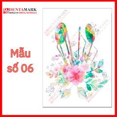 Tranh nha khoa đẹp nghệ thuật trang trí phòng khám