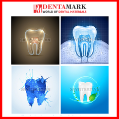 Tranh nha khoa hình răng đẹp trang trí phòng khám