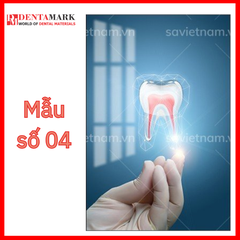 Tranh nha khoa hình răng trang trí phòng khám