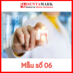 Tranh nha khoa hình răng trang trí phòng khám