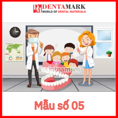 Tranh nha khoa hoạt hình trang trí phòng khám