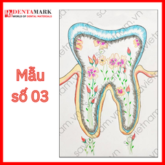 Tranh nha khoa nghệ thuật hình răng