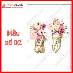 Tranh nha khoa nghệ thuật đẹp hình răng