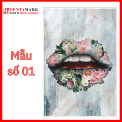 Tranh nha khoa nghệ thuật trừu tượng đẹp