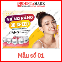 Tranh nha khoa Poster quảng cáo dịch vụ nha khoa: Niềng răng, Tẩy trắng răng, Nha khoa trẻ em, Cấy ghép implant