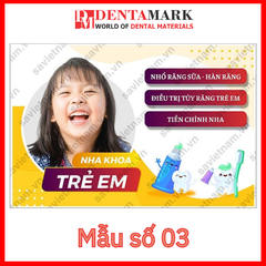 Tranh nha khoa Poster quảng cáo dịch vụ nha khoa: Niềng răng, Tẩy trắng răng, Nha khoa trẻ em, Cấy ghép implant